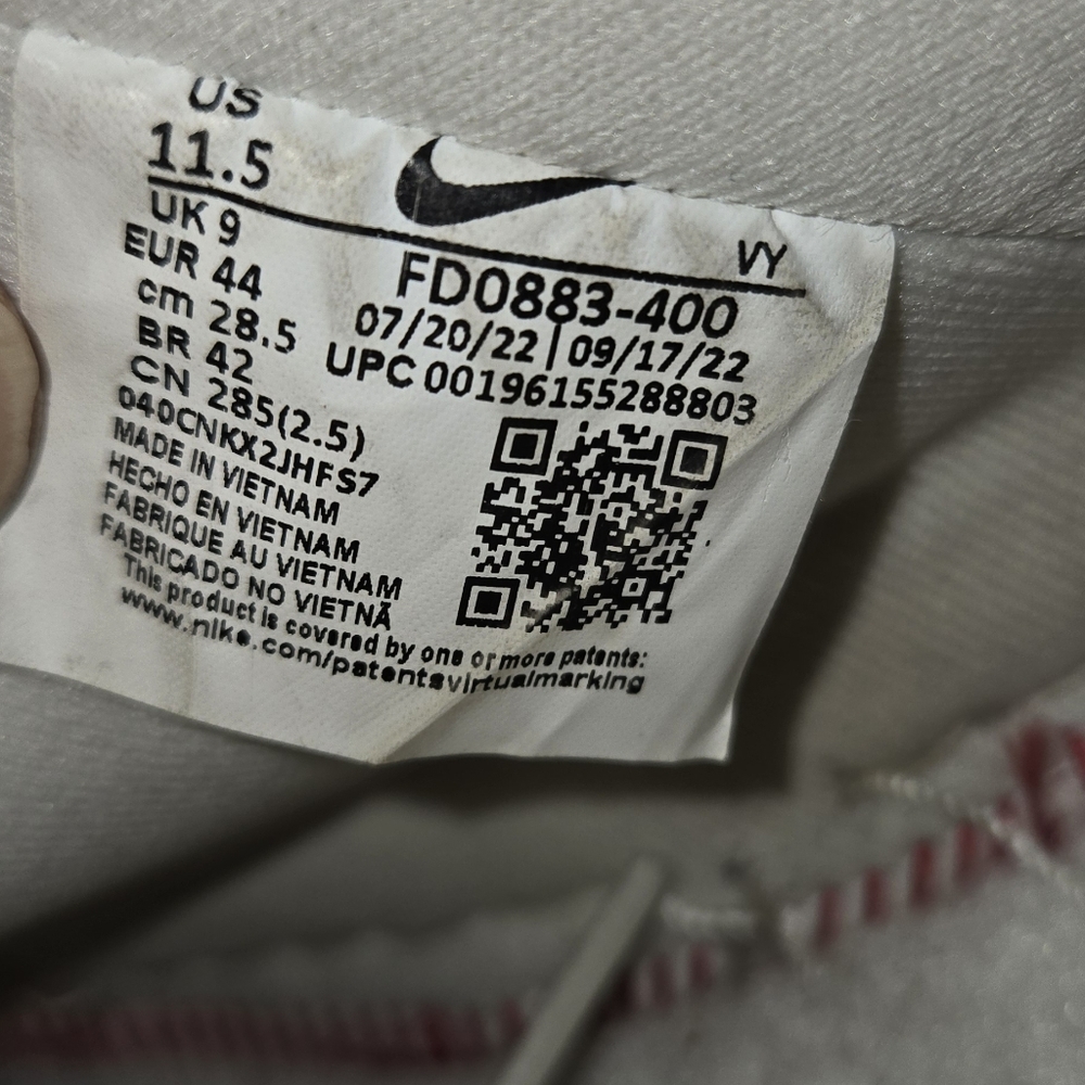 Nike Air Force 1 Low SE Clouds 11.5w 10m - Picture 6 of 6